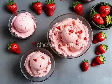 Easy Strawberry Ice Cream