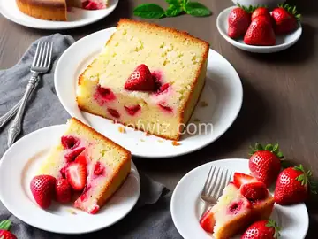 Easy Strawberry Yogurt Cake