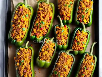 Easy Stuffed Green Peppers