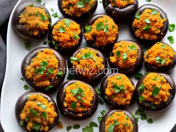 Easy Vegetarian Stuffed Mushrooms
