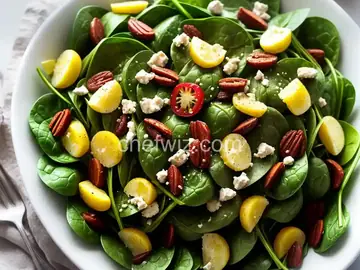 Easy and Awesome Spinach Salad