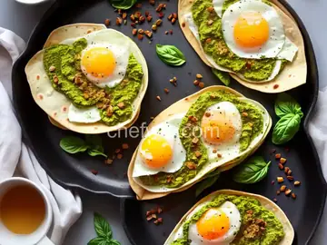 Egg Pesto Breakfast Wrap