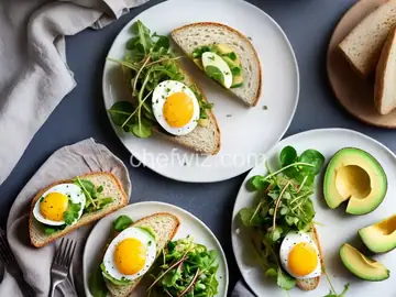 Egg Salad Sandwich with Avocado and Watercress