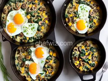 Egg, Spinach, and Mushroom Slow Cooker Casserole
