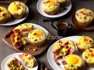 Egg-Stuffed Bacon and Cheese Muffins