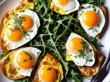 Egg White Frittata with Lox and Arugula