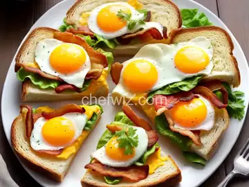 Egg-in-a-Hole Sandwich with Bacon and Cheddar