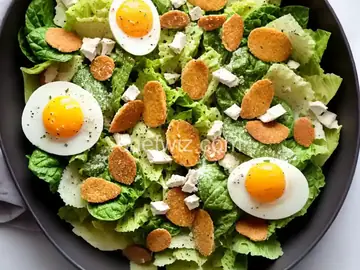 Eggless Caesar Salad