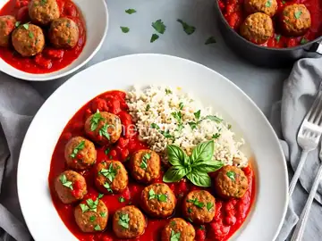 Eggplant Meatballs with Marinara Sauce