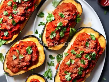 Eggplant Parmesan Boats