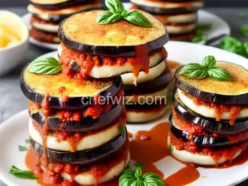 Eggplant Parmesan Towers