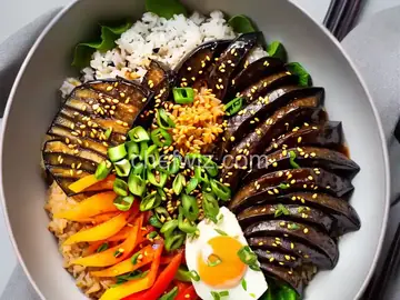 Eggplant Rice Bowl (Donburi) Recipe