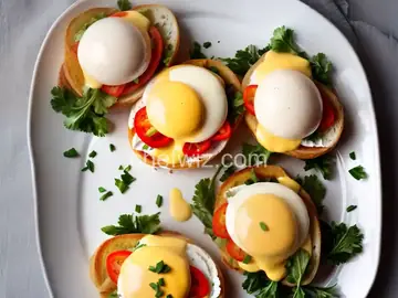 Eggs Benedict and Easy Hollandaise Sauce