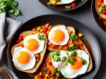 Eggs Creole Over Toast