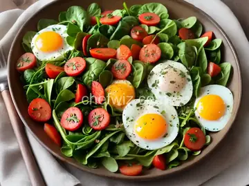 Eggs and Greens Breakfast Dish
