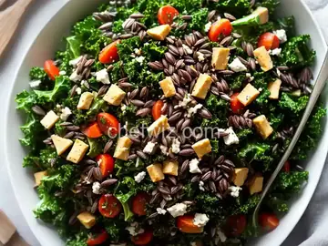 Ekaterina's Wild Rice and Kale Salad