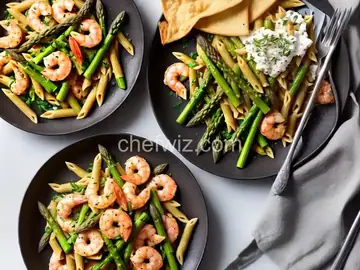 Elegant Penne with Asparagus and Shrimp