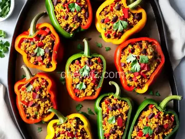 Ellen's Vegan Stuffed Peppers