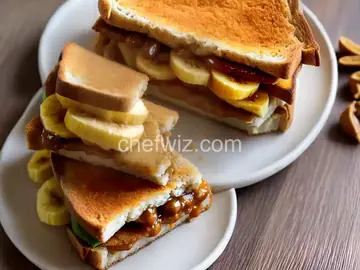 Elvis Presley's Fried Peanut Butter and Banana Sandwich