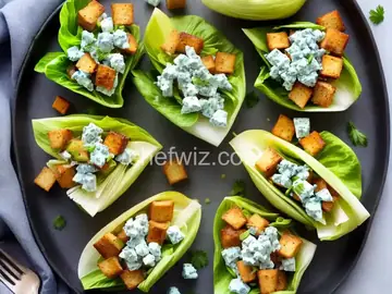 Endive Cups with Blue Cheese, Celery, and Croutons
