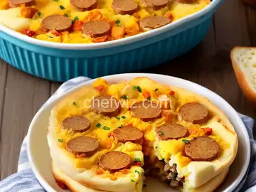 English Muffin-Sausage Breakfast Casserole