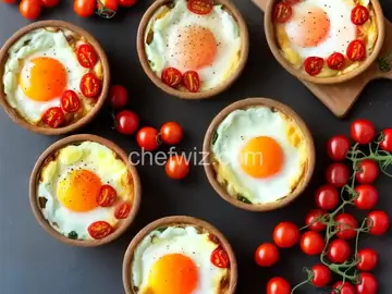 Erin’s Baked Eggs on a Bed of Roasted Cherry Tomatoes