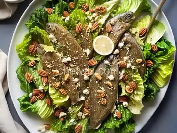 Escarole Caesar With Sardines and Hazelnuts
