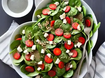 Everyone's Favorite Spinach Salad with Poppy Seed Dressing