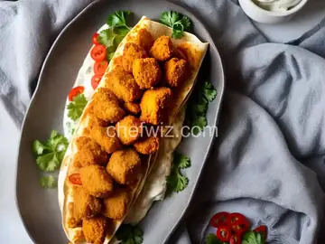 Extra-Crispy Buffalo Chicken Nugget Burrito