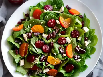 Fall Salad with Cranberry Vinaigrette
