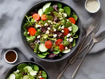Fall Salad with Maple-Balsamic Dressing