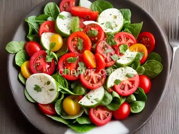 Fancy and Beautiful Tomato Salad