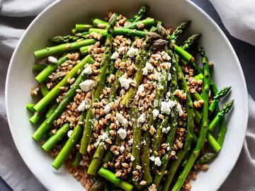 Farro Salad with Asparagus and Parmesan