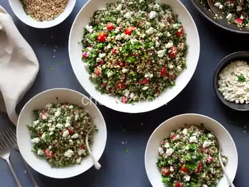 Farro Tabbouleh with Feta