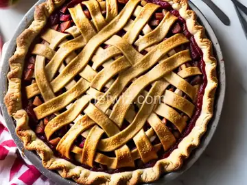 Fast Apple Rhubarb Pie