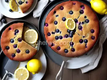Fat-Free Lemon Blueberry Zucchini Cake