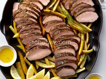 Fennel-Rubbed Pork Tenderloin with Roasted Fennel Wedges
