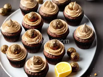 Ferrero Rocher Stuffed Cupcakes
