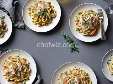 Fettuccine with Crab, Crème Fraîche, Lemon, and Tarragon
