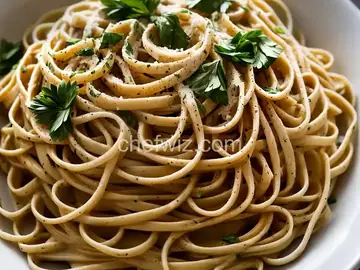 Fettuccine with Garlic Herb Butter