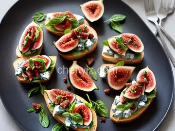 Fig and Blue Cheese Bruschetta