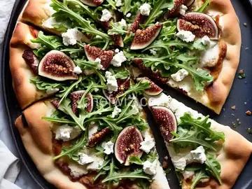 Fig and Goat Cheese Pizza with Arugula