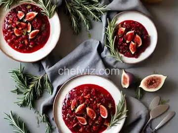Fig and Rosemary Cranberry Sauce