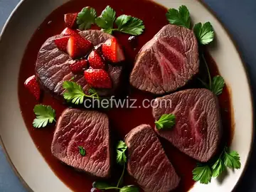 Filet Mignon and Balsamic Strawberries