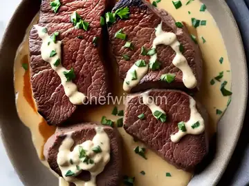 Filet Mignon with Bacon Cream Sauce