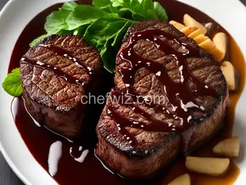Filet Mignon with Cabernet Peppercorn Demi-glace