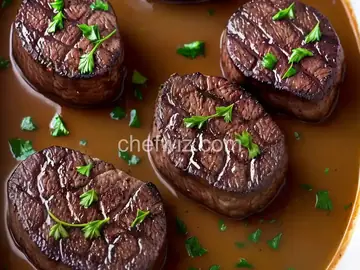 Filet Mignon with Mushroom-Cabernet Gravy