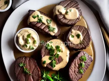 Filet Mignons With Pepper Cream Sauce