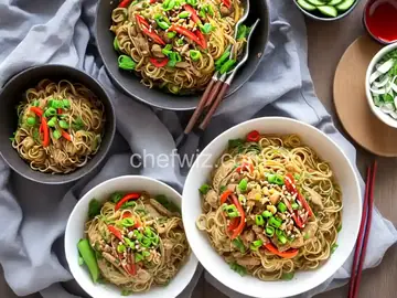 Filipino Pancit Bihon with Canton