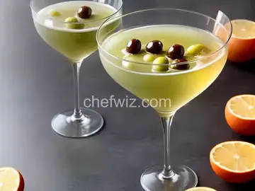 Filthy Dirty Martini with Blue Cheese-Stuffed Olives